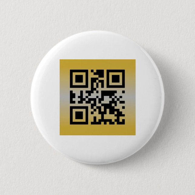 Chapa Redonda De 5 Cm QR Code® dice: FELIZ ANIVERSARIO (Anverso)