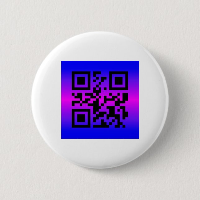 Chapa Redonda De 5 Cm QR Code® dice: FELIZ CUMPLEAÑOS (Anverso)