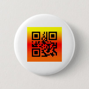Chapa Redonda De 5 Cm QR Code® dice: FELIZ GRACIAS