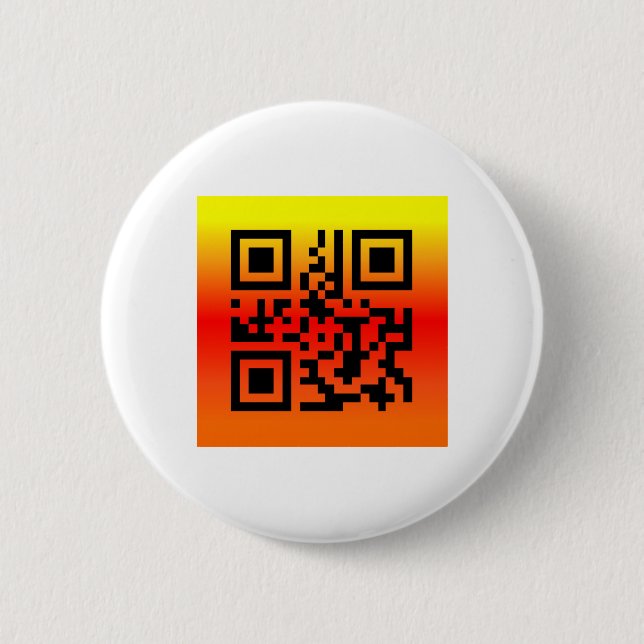 Chapa Redonda De 5 Cm QR Code® dice: FELIZ GRACIAS (Anverso)