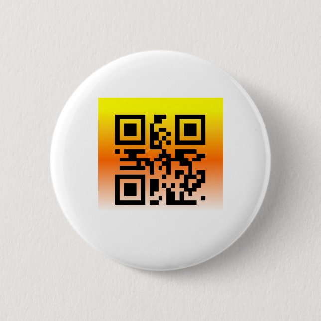 Chapa Redonda De 5 Cm QR Code® dice: FELIZ HALLOWEEN (Anverso)