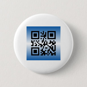 Chapa Redonda De 5 Cm QR Code® dice: FELIZ HANUKKAH