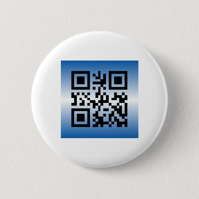 Chapa Redonda De 5 Cm QR Code® dice: FELIZ HANUKKAH (Anverso)