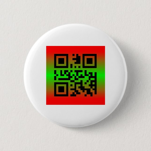 Chapa Redonda De 5 Cm QR Code® dice: Feliz KWANZAA (Anverso)