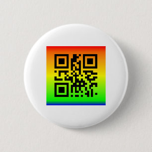 Chapa Redonda De 5 Cm QR Code® dice: PAZ