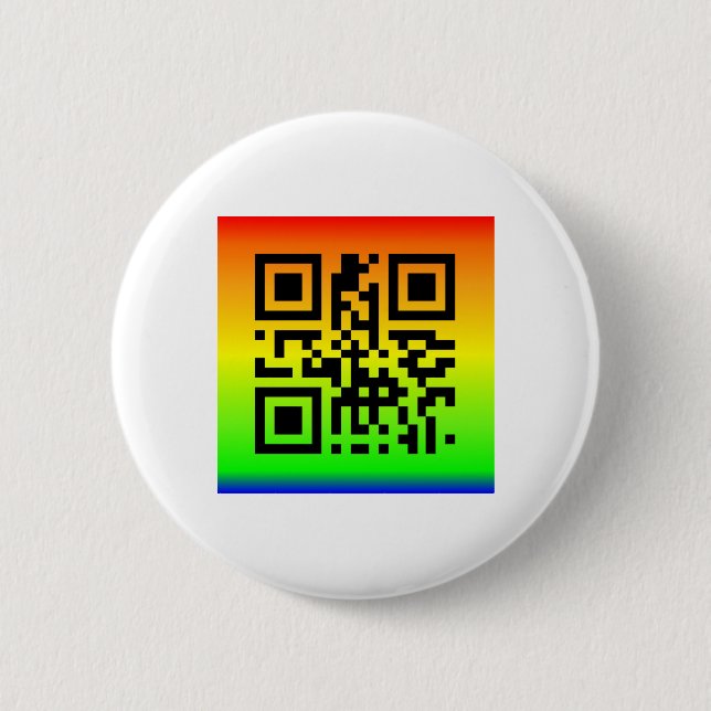 Chapa Redonda De 5 Cm QR Code® dice: PAZ (Anverso)