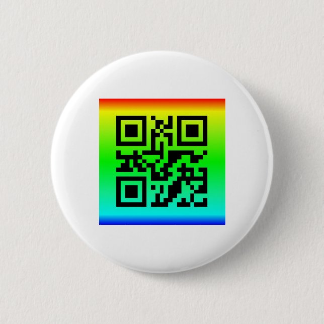 Chapa Redonda De 5 Cm QR Code® dice: SONRISA (Anverso)