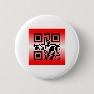 Chapa Redonda De 5 Cm QR Code® dice: TE AMO