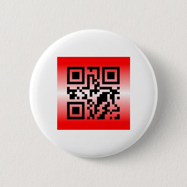 Chapa Redonda De 5 Cm QR Code® dice: TE AMO (Anverso)