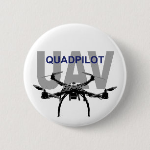 Chapa Redonda De 5 Cm Quadcopter Pilot UAV