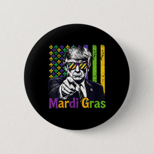 Chapa Redonda De 5 Cm Que el Mardi Gras sea genial, qué gracioso es que