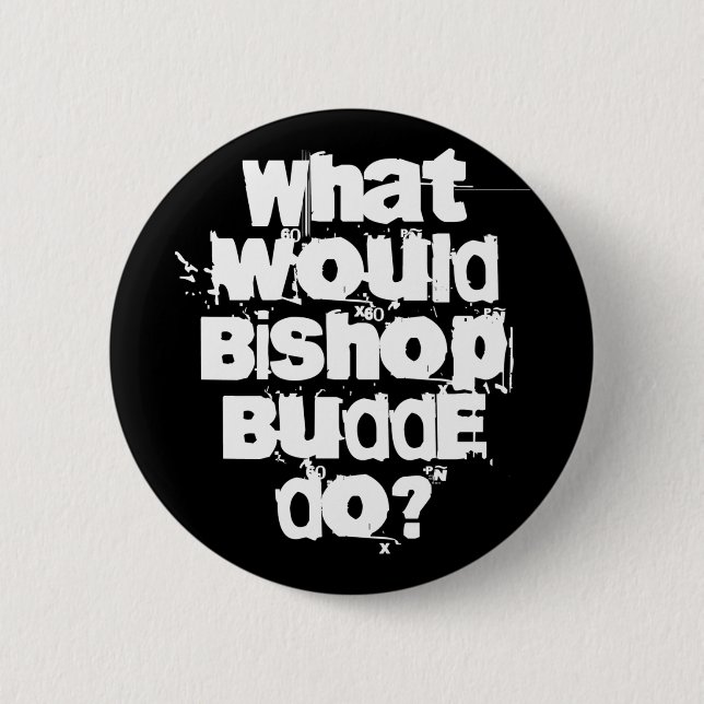 Chapa Redonda De 5 Cm Qué haría Bishop Budde (Anverso)