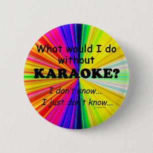 Chapa Redonda De 5 Cm Qué haría, Karaoke