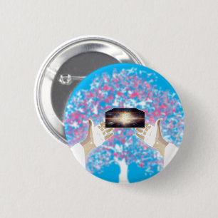 Chapa Redonda De 5 Cm Que haya luz, y que haya luz.