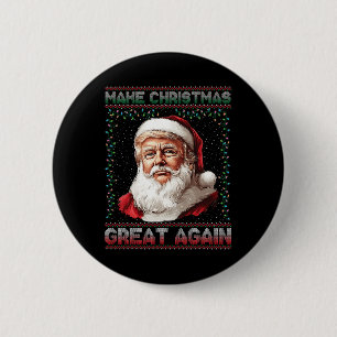 Chapa Redonda De 5 Cm Que los Navidades vuelvan a ser divertidos Santa T