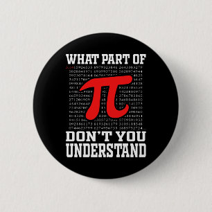 Chapa Redonda De 5 Cm ¿Qué parte de no entiende Pi 3.14 Math Lov?