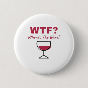 Chapa Redonda De 5 Cm ¿QUÉ PASA? ¿Dónde está El Vino? Amantes del vino h