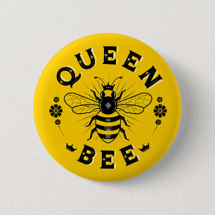 Chapa Redonda De 5 Cm Queen Bee / Button Pin