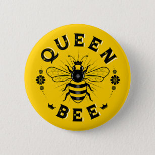 Chapa Redonda De 5 Cm Queen Bee / Button Pin