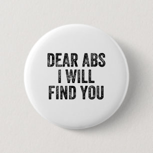 Chapa Redonda De 5 Cm Queridos abdominales te encontraré gimnasio levant