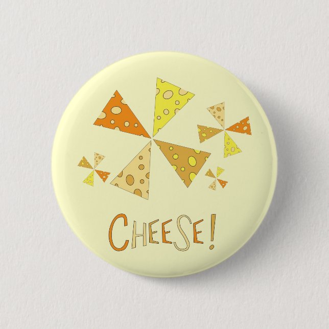Chapa Redonda De 5 Cm ¡Queso! (Anverso)