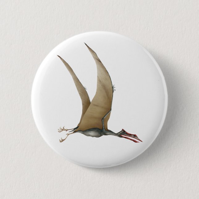Chapa Redonda De 5 Cm Quetzalcoatlus (Anverso)
