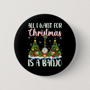 Chapa Redonda De 5 Cm Quiero que los Navidades sean luces de árbol de na