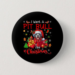 Chapa Redonda De 5 Cm Quiero Un Toro Para El Propietario De Navidades Sa