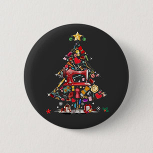 Chapa Redonda De 5 Cm Quilter Merry Christmas Tree Quilt Block Quilting