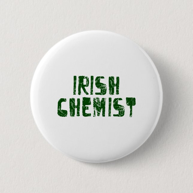 Chapa Redonda De 5 Cm Químico irlandés (Anverso)