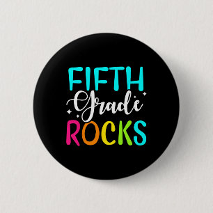 Chapa Redonda De 5 Cm Quinto grado Rocks Team Quinto grado profesor
