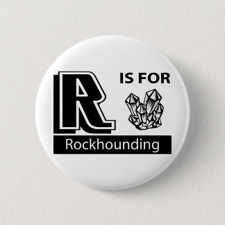 Chapa Redonda De 5 Cm R está para Rockhounding