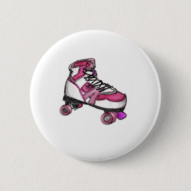 Chapa Redonda De 5 Cm R está para Rollerskate (Anverso)