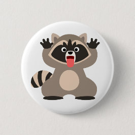 Chapa Redonda De 5 Cm Raccoon, un Personalizado barato