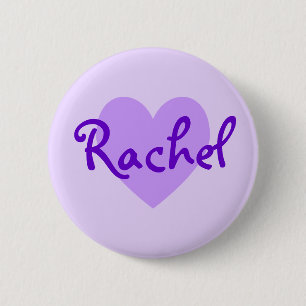 Chapa Redonda De 5 Cm Rachel en morado