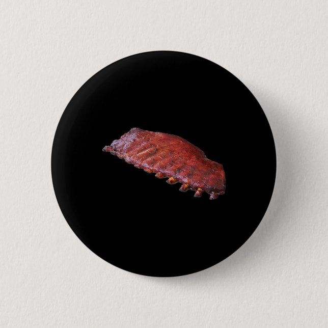 Chapa Redonda De 5 Cm Rack Of Bbq Ribs  (Anverso)