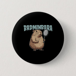 Chapa Redonda De 5 Cm Racquet del transbordador Badminbara - Capyba del 