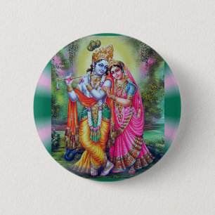 Chapa Redonda De 5 Cm Radha Krishna