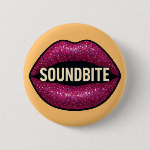 CHAPA REDONDA DE 5 CM RADIO DE PERROS ESPACIALES - BADGE SOUNDBITE