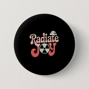 Chapa Redonda De 5 Cm Radioalegría Navidades de radiología Holiday Xray 