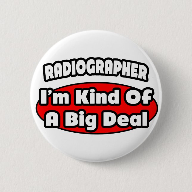 Chapa Redonda De 5 Cm Radiógrafo .. Gran Trato (Anverso)