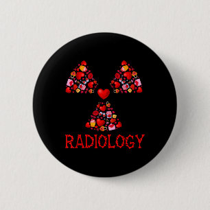 Chapa Redonda De 5 Cm Radiología Corazones de San Valentín Lindos Radiól