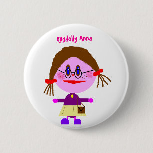 Chapa Redonda De 5 Cm Ragdolly Anna