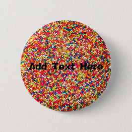 Chapa Redonda De 5 Cm Rainbow Candy Sprinkles