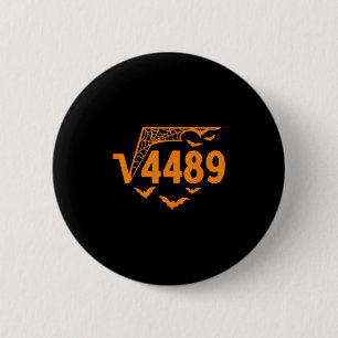 Chapa Redonda De 5 Cm Raíz Cuadrada 4489 Funny Halloween Meme 67 Math Te
