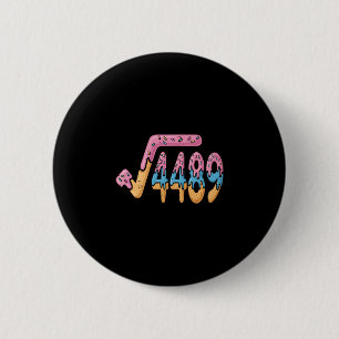 Chapa Redonda De 5 Cm Raíz Cuadrada 4489 Helado Jerga Matemática 67 Seis