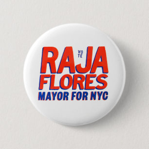 Chapa Redonda De 5 Cm Raja Flores para alcalde