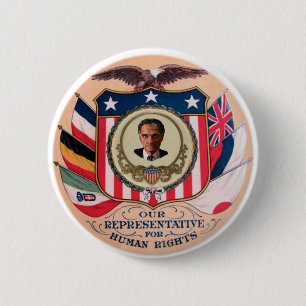 Chapa Redonda De 5 Cm Ralph Nader