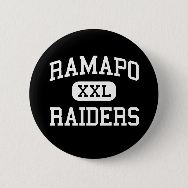 Chapa Redonda De 5 Cm Ramapo - asaltantes entrenados para la lucha (Anverso)