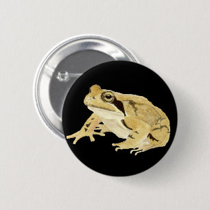 Chapa Redonda De 5 Cm Rana de madera